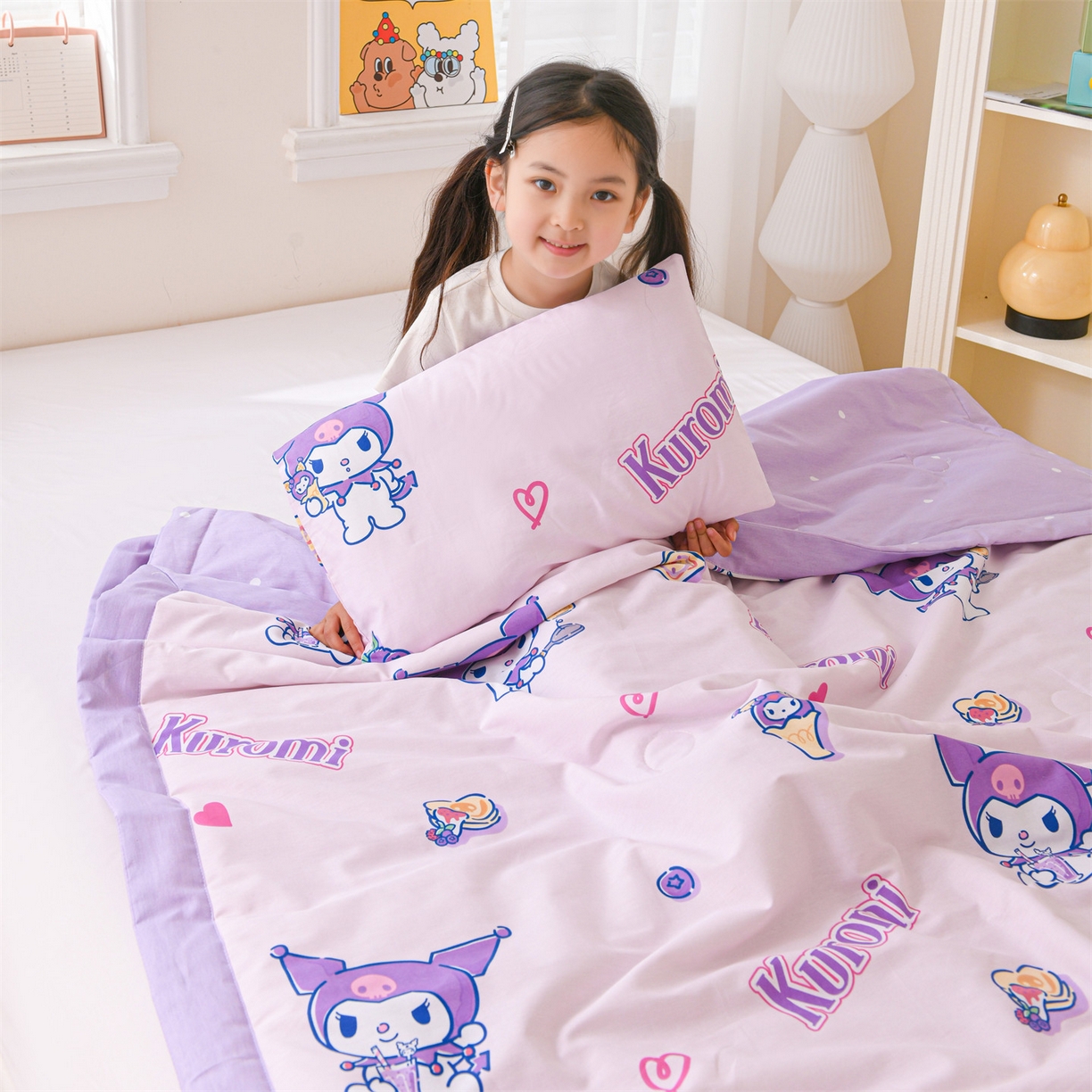 91家纺网 家纺一手货源 找家纺 名兮家居 2026新款经典奥特曼儿童全棉夏被夏凉被空调被【含防伪标】 全棉夏被-甜筒库洛米