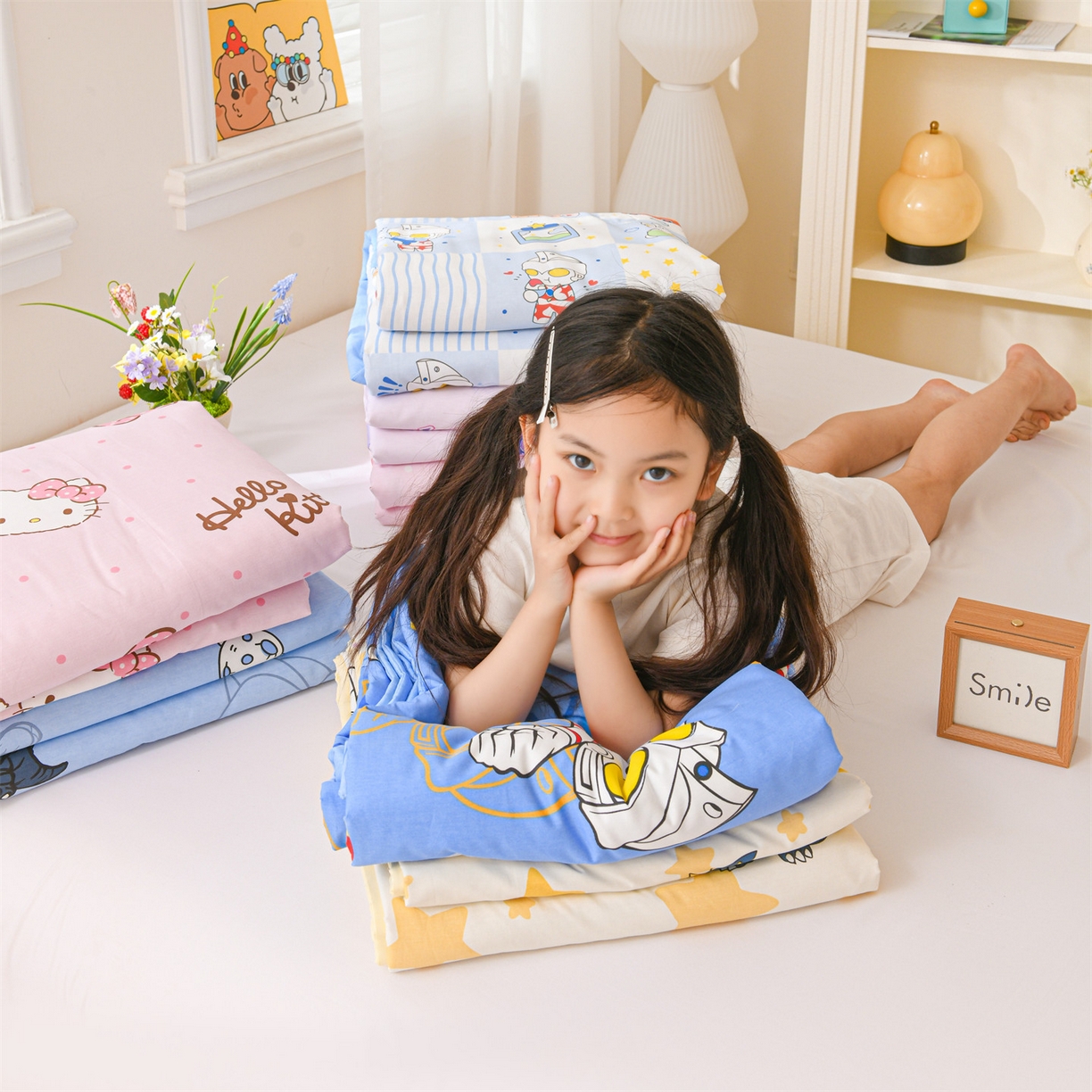 91家纺网 家纺一手货源 找家纺 名兮家居 2026新款经典奥特曼儿童全棉夏被夏凉被空调被【含防伪标】 组合图仅供展示不可下单