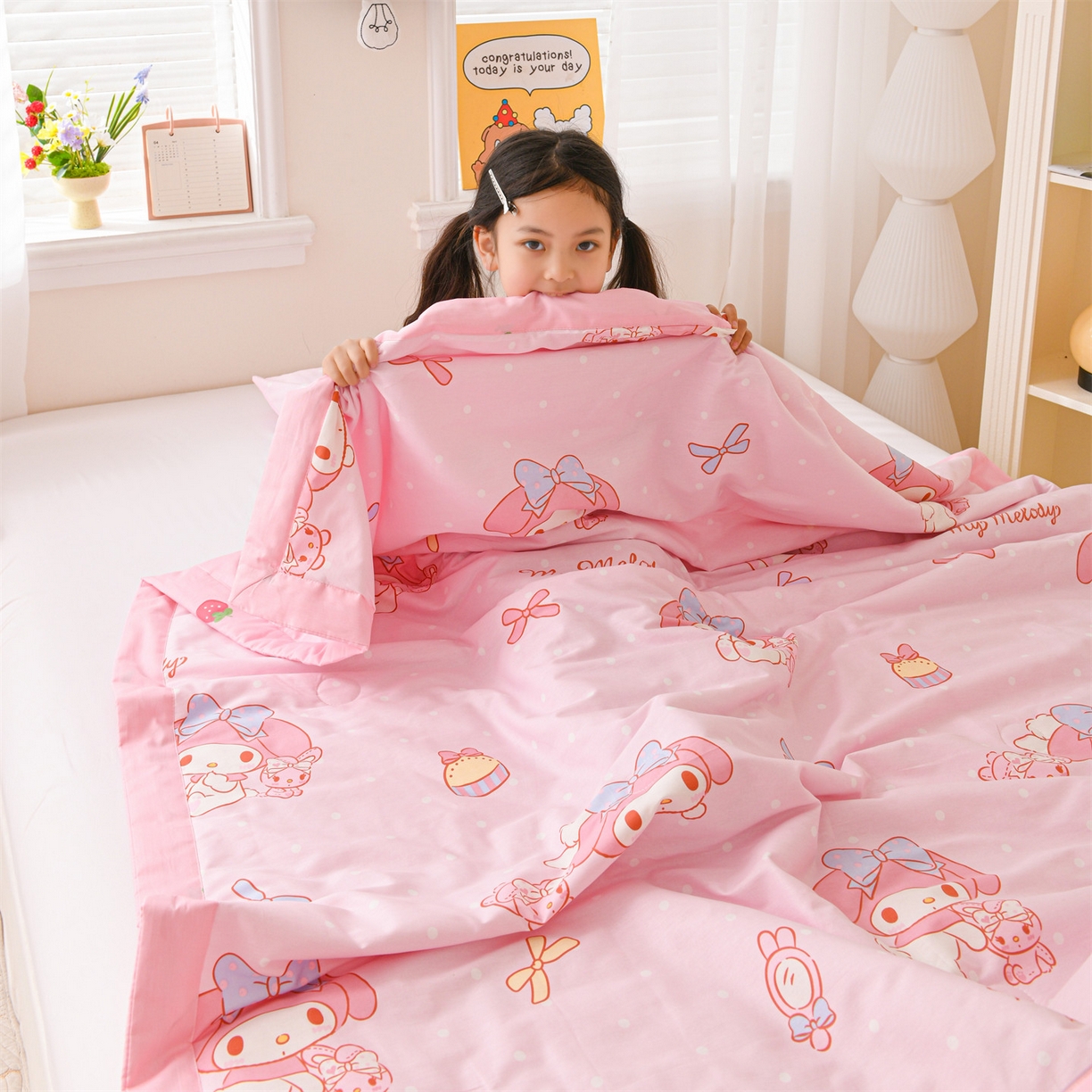 91家纺网 家纺一手货源 找家纺 名兮家居 2026新款经典奥特曼儿童全棉夏被夏凉被空调被【含防伪标】 全棉夏被-魔法美乐蒂