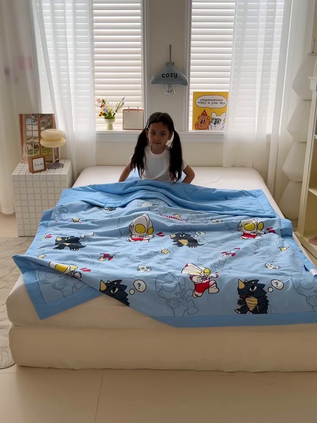 91家纺网 家纺一手货源 找家纺 名兮家居 2026新款经典奥特曼儿童全棉夏被夏凉被空调被【含防伪标】 全棉夏被-奥特勇士