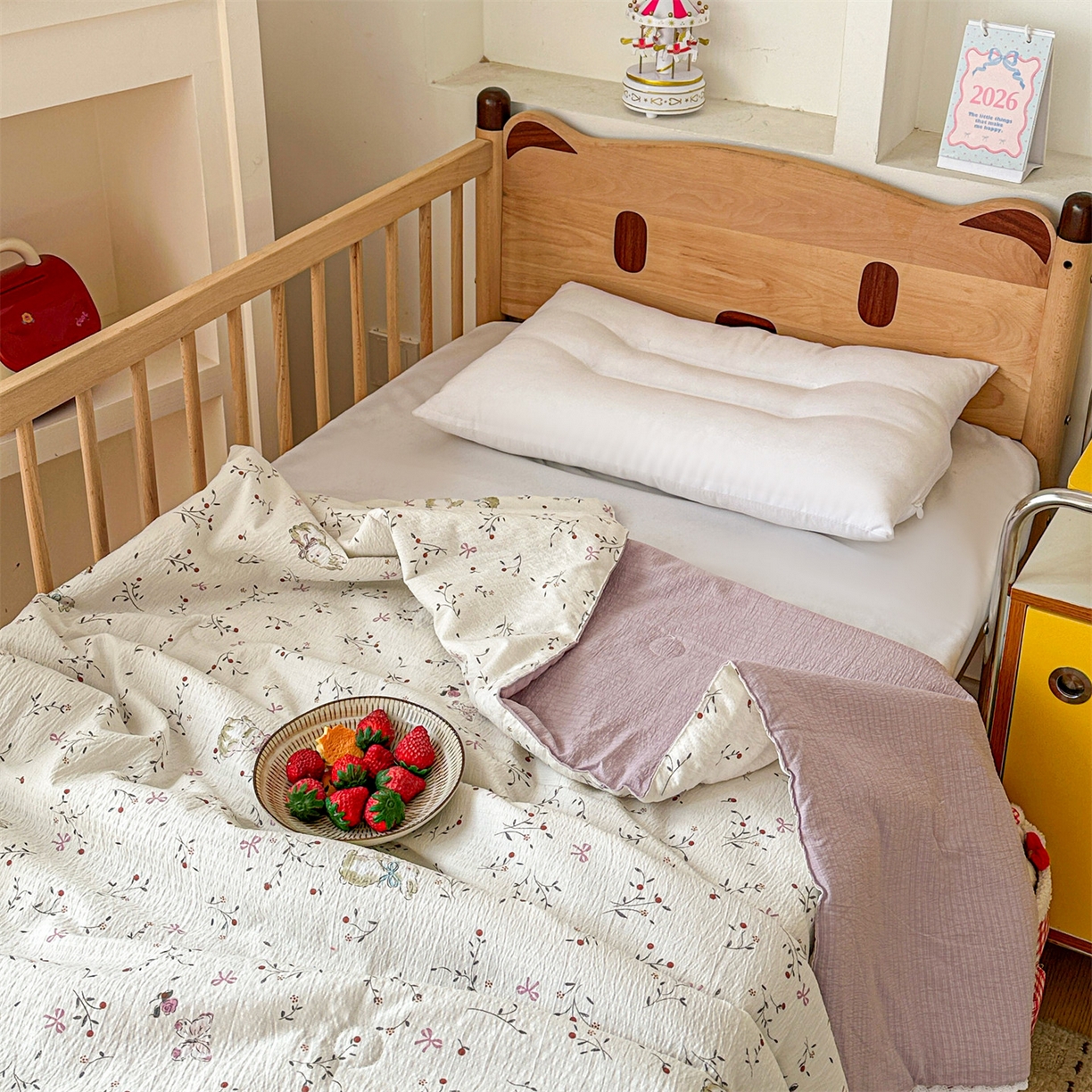 91家纺网 家纺一手货源 找家纺 名兮家居 2026新款儿童A类皱皱纱夏被夏凉被空调被 蜜芽兔