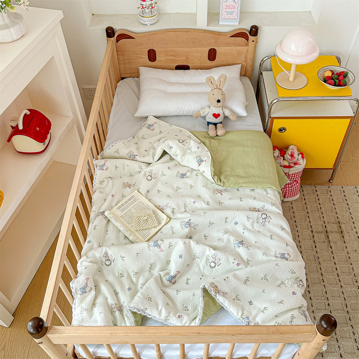 91家纺网 家纺一手货源 找家纺 名兮家居 2026新款儿童A类皱皱纱夏被夏凉被空调被 音乐家