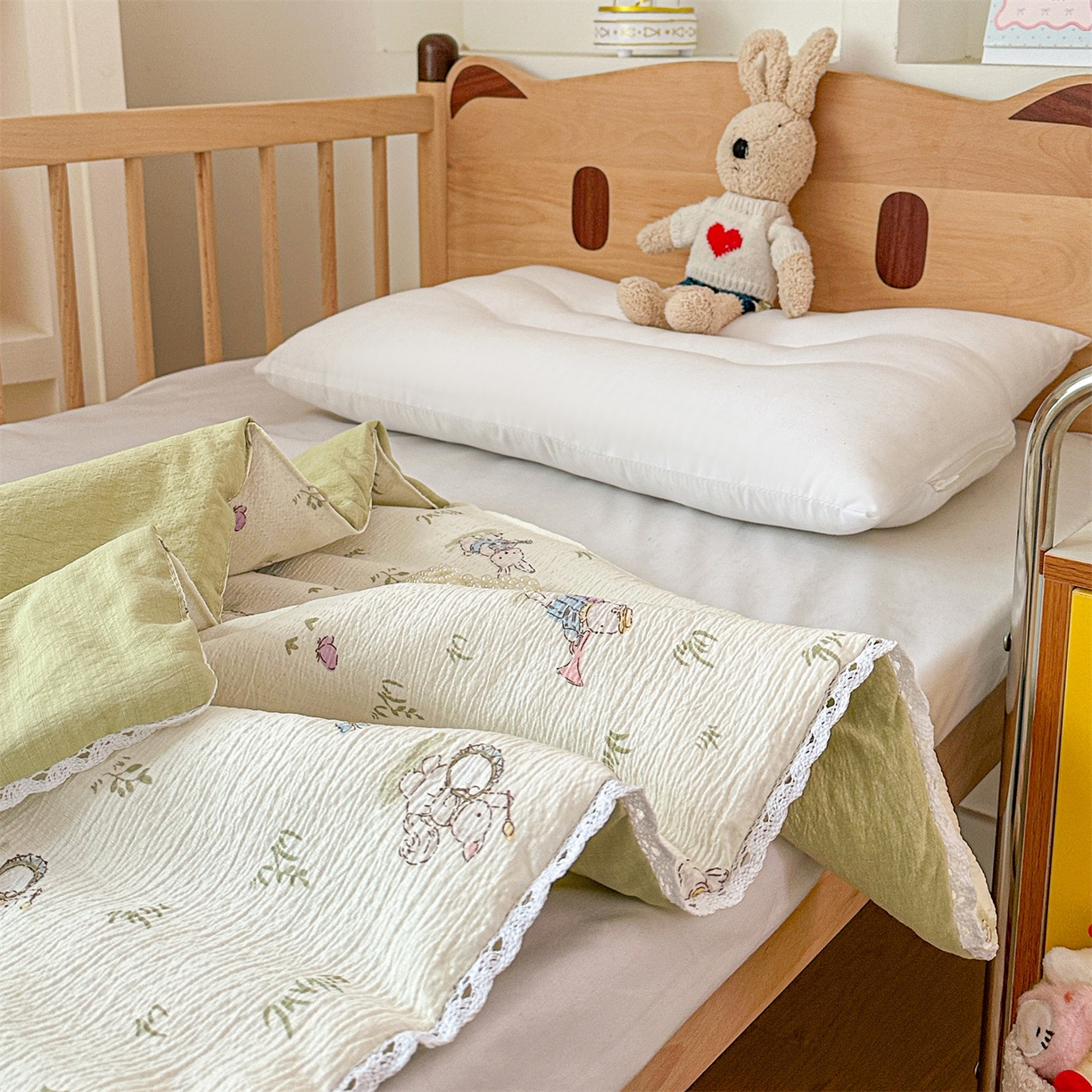 91家纺网 家纺一手货源 找家纺 名兮家居 2026新款儿童A类皱皱纱夏被夏凉被空调被 音乐家