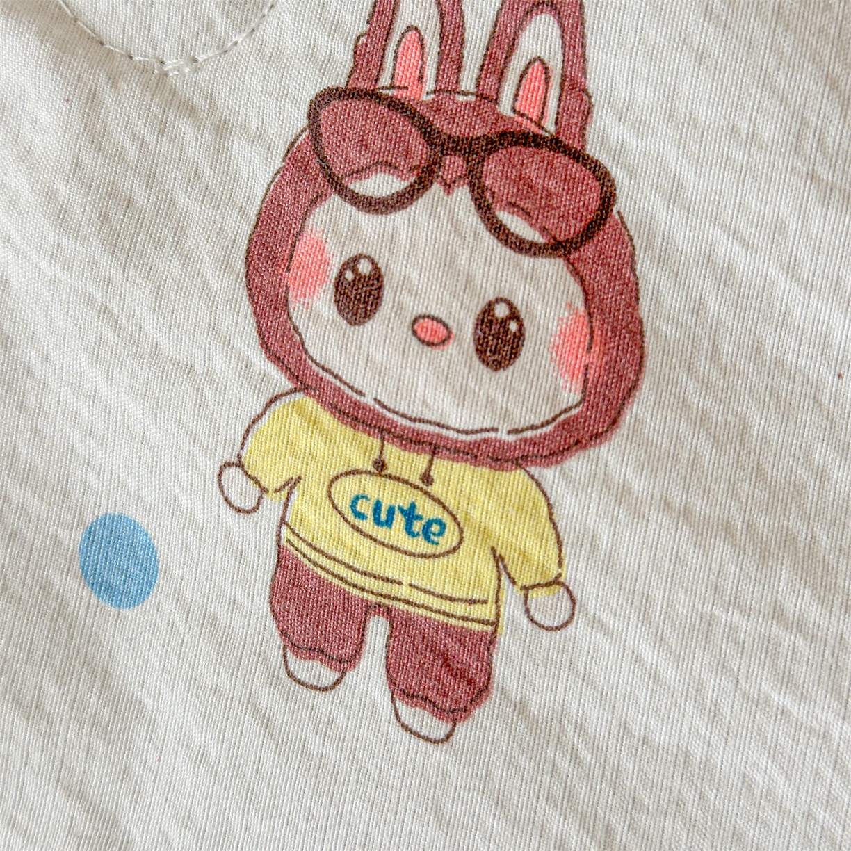 91家纺网 家纺一手货源 找家纺 名兮家居 2026新款儿童A类皱皱纱夏被夏凉被空调被 泡泡兔