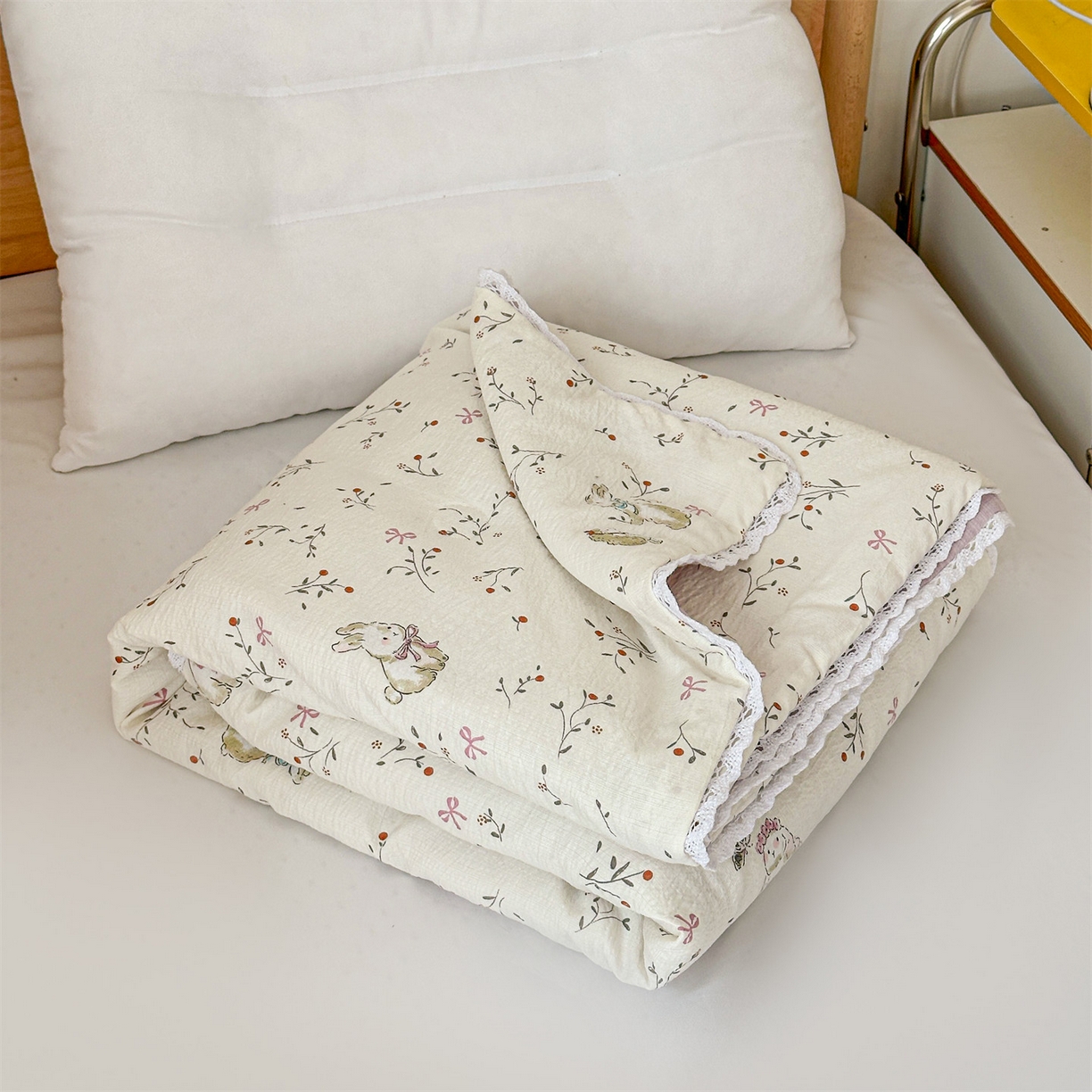 91家纺网 家纺一手货源 找家纺 名兮家居 2026新款儿童A类皱皱纱夏被夏凉被空调被 蜜芽兔