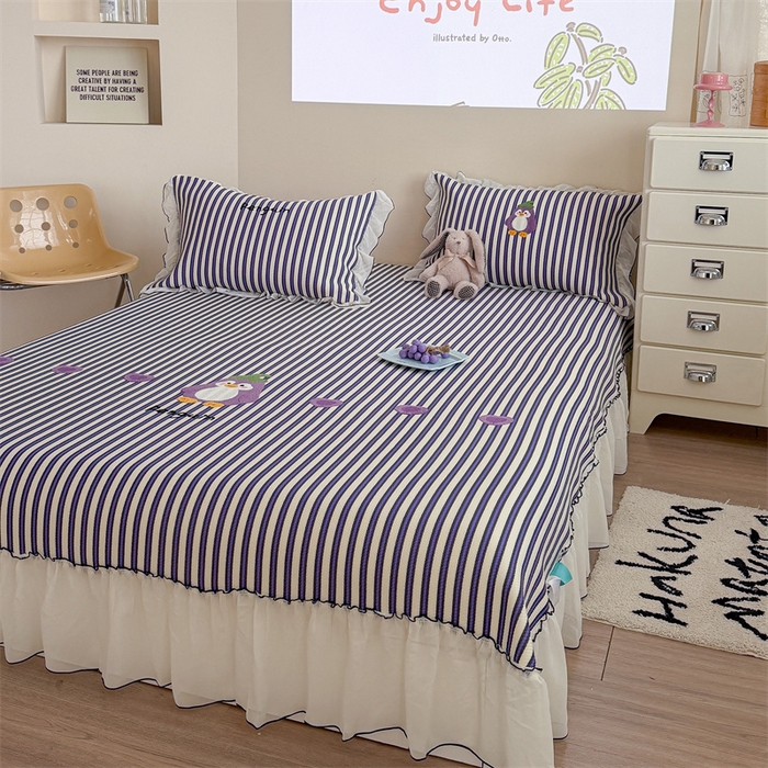 91家纺网 家纺一手货源 找家纺 （总）暖生活 2026新款3DMAX超凉感原创PE冰丝软席子凉席-床裙款