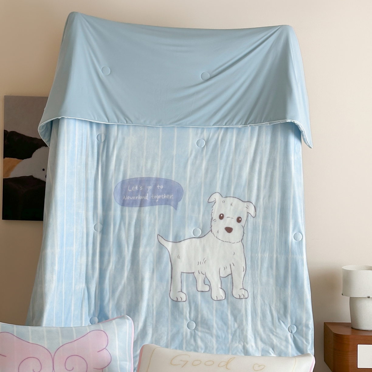 桃喜 2026新款A类绵绵冰双感夏被夏凉被空调被（一面针织棉一面凉感 夏被小狗童话屋