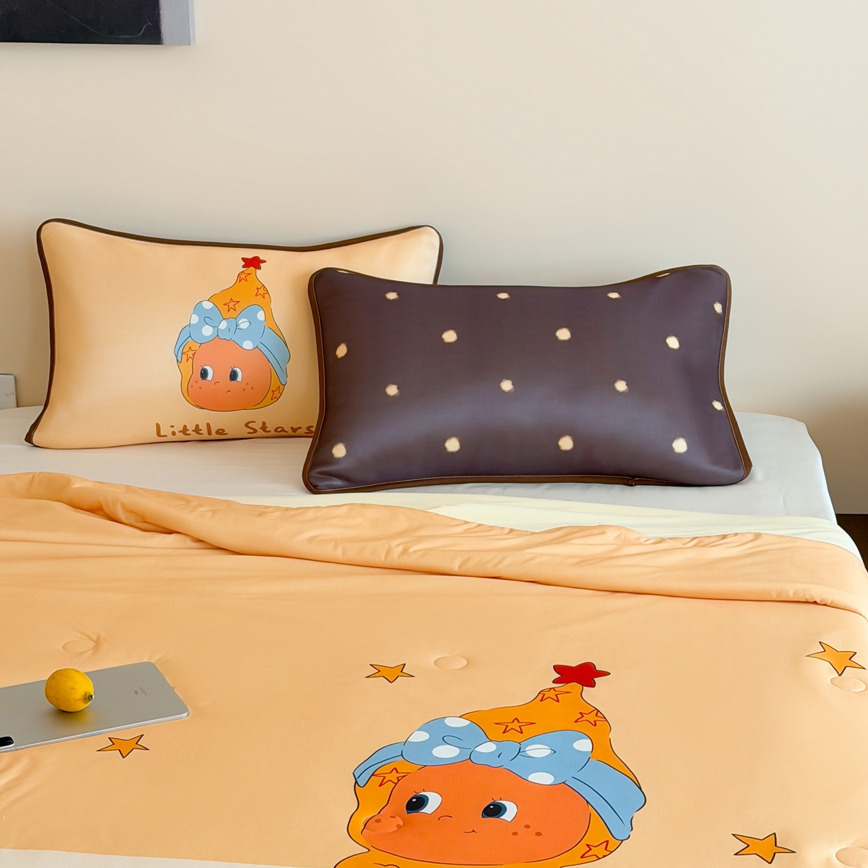 91家纺网 家纺一手货源 找家纺 桃喜 2026新款A类绵绵冰双感夏被夏凉被空调被（一面针织棉一面凉感 夏被星星日记