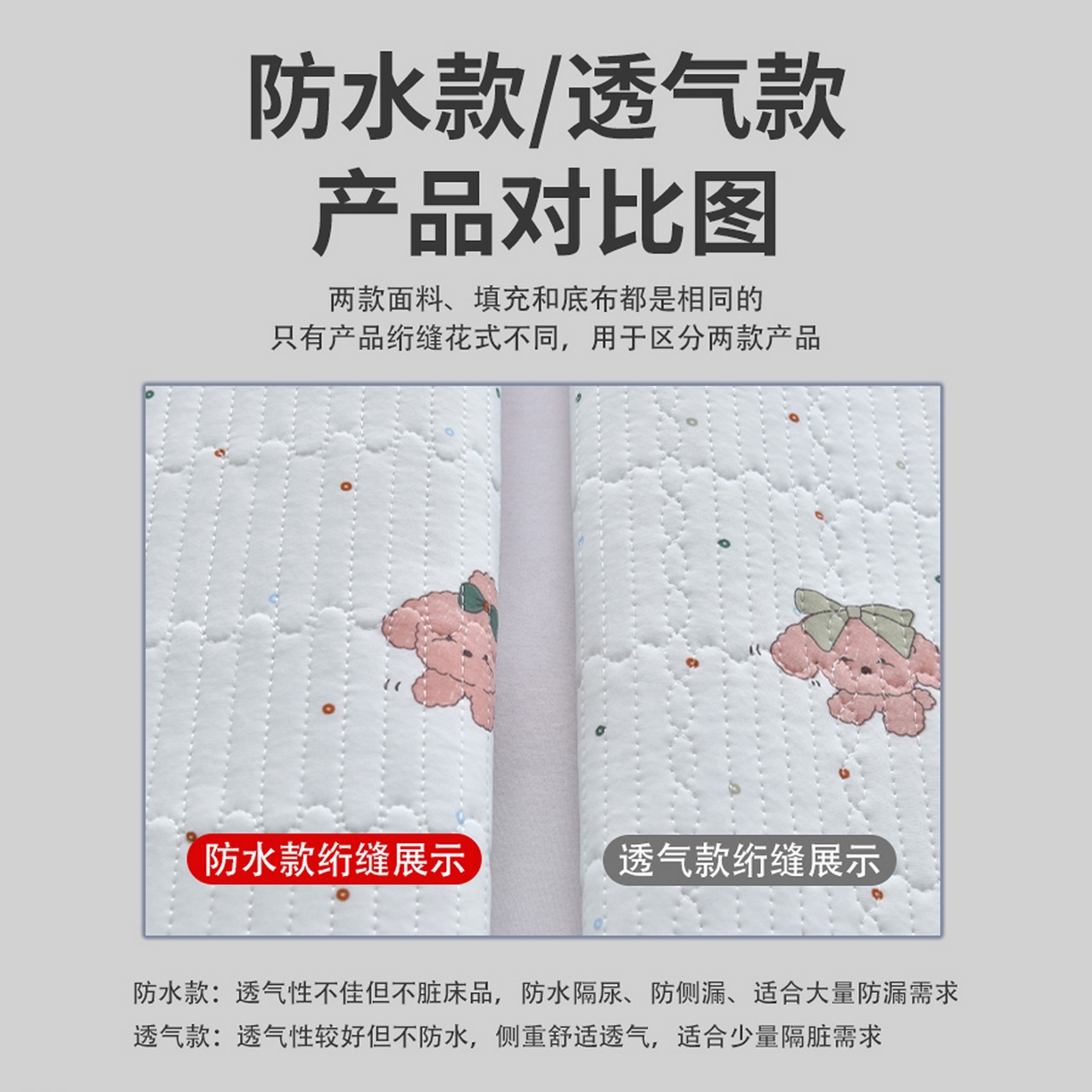 91家纺网 家纺一手货源 找家纺 （总）拾小柒 2026年新款仿锦氨防滑凉感丝姨妈垫床垫保护垫隔脏垫隔尿垫床盖