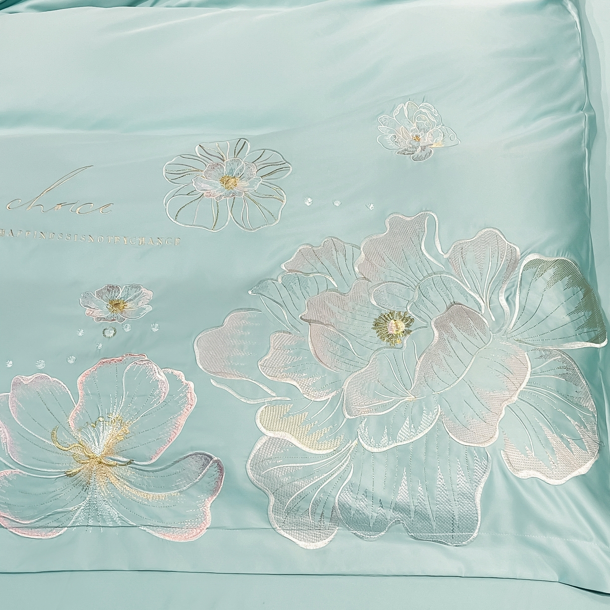 91家纺网 家纺一手货源 找家纺 色鬼布艺高端家居主号 2026新款水洗冰丝刺绣四件套花颜系列 花颜-梵星兰