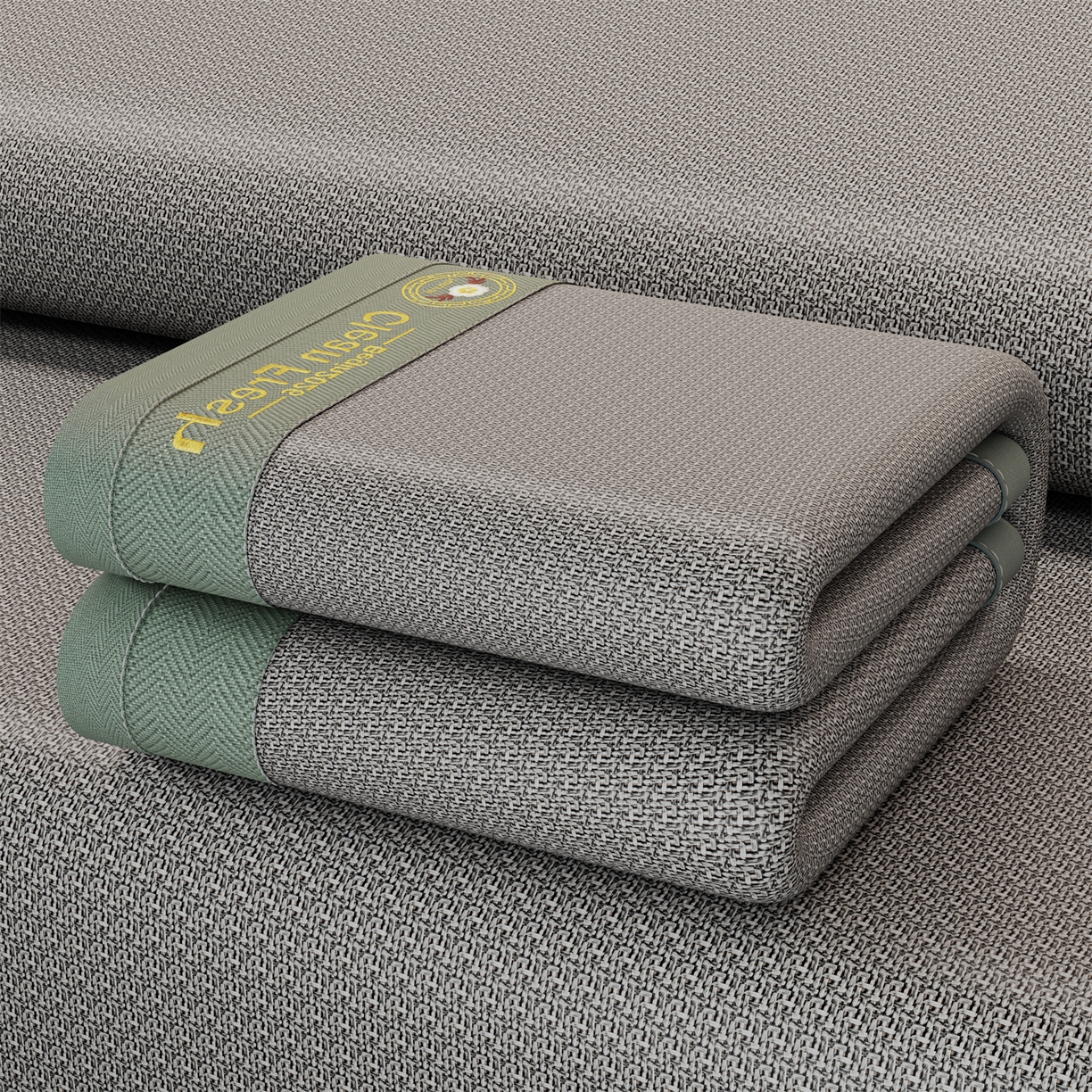 91家纺网 家纺一手货源 找家纺 怡源梦 2026新款古藤席刺绣双面系列 古藤席-灰色