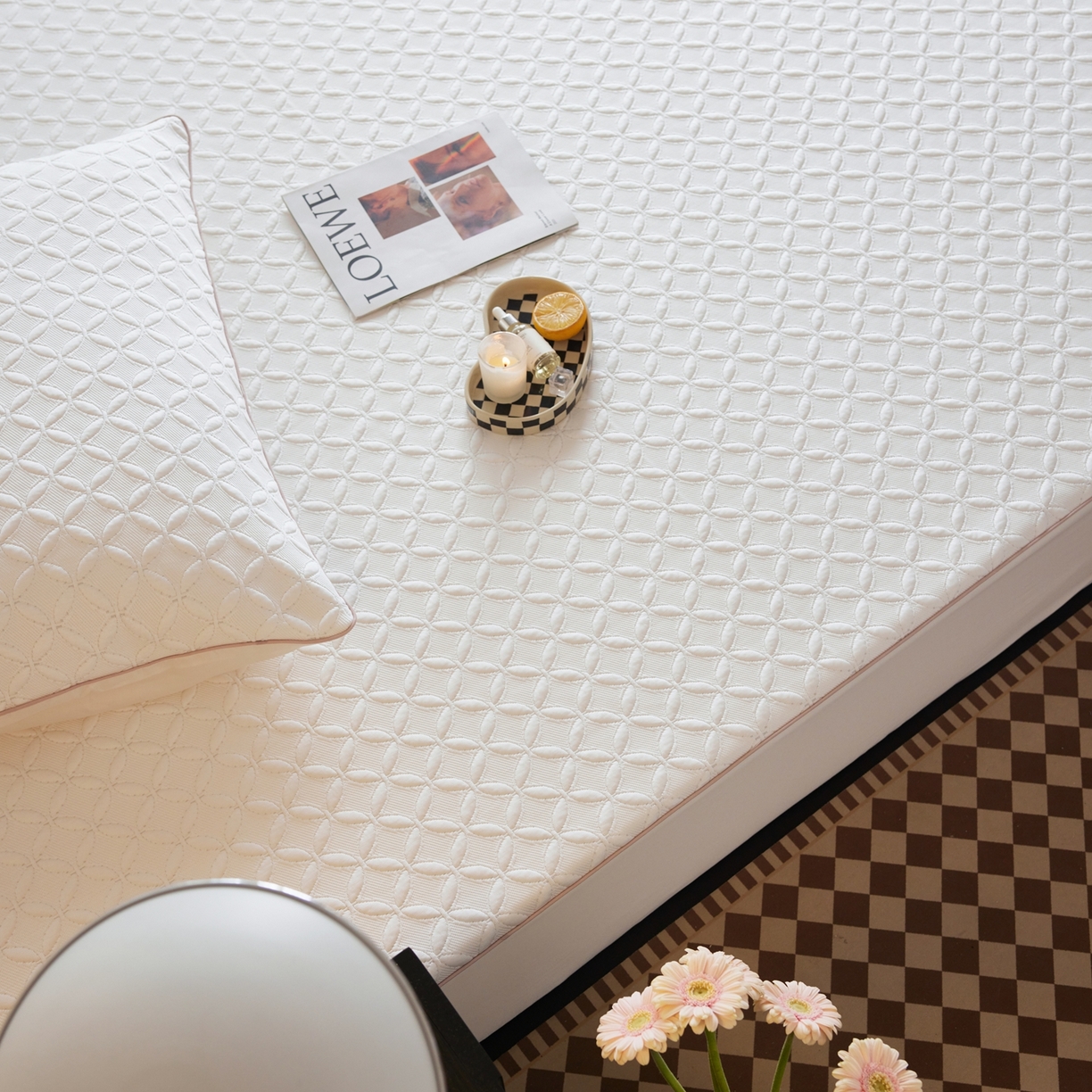 91家纺网 家纺一手货源 找家纺 （总）安莱生活 2026新款A类“冰糕”高分子PE550D床笠款（含银丝款）三件套凉席-第一批