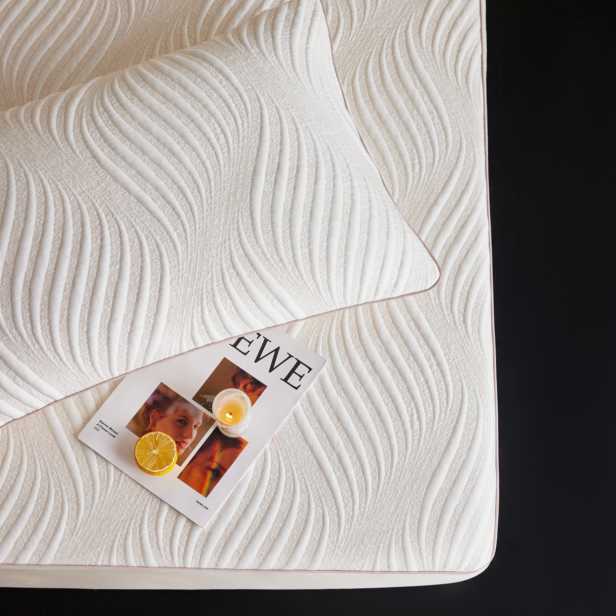 91家纺网 家纺一手货源 找家纺 安莱生活 2026新款A类“冰糕”高分子PE550D床笠款（含银丝款）三件套凉席-第一批 云缦