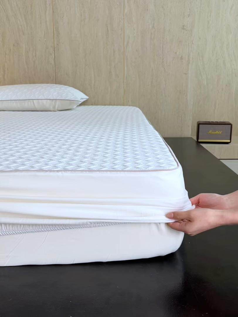 91家纺网 家纺一手货源 找家纺 （总）安莱生活 2026新款A类“冰糕”高分子PE550D床笠款（含银丝款）三件套凉席-第一批