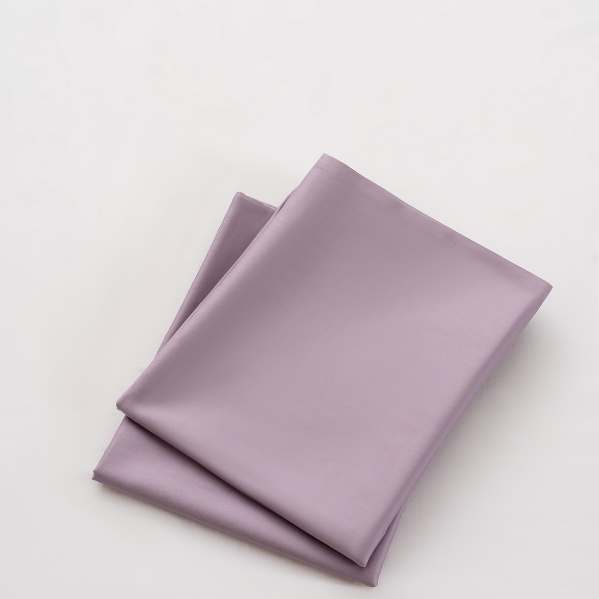 唯爱品 2026新款60s100%全棉纯色枕套2只装 浅紫色
