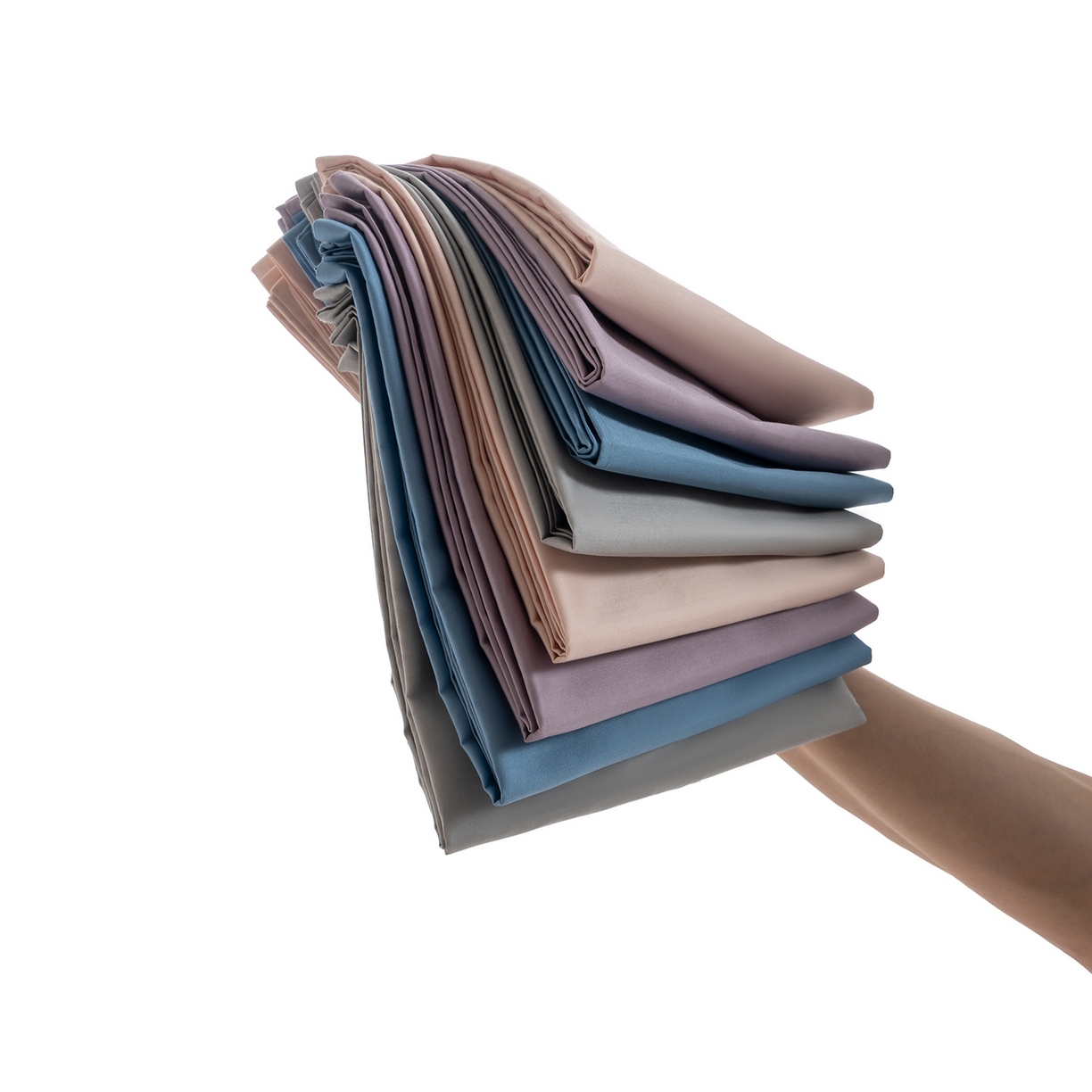 91家纺网 家纺一手货源 找家纺 唯爱品 2026新款60s100%全棉纯色枕套2只装 组合图