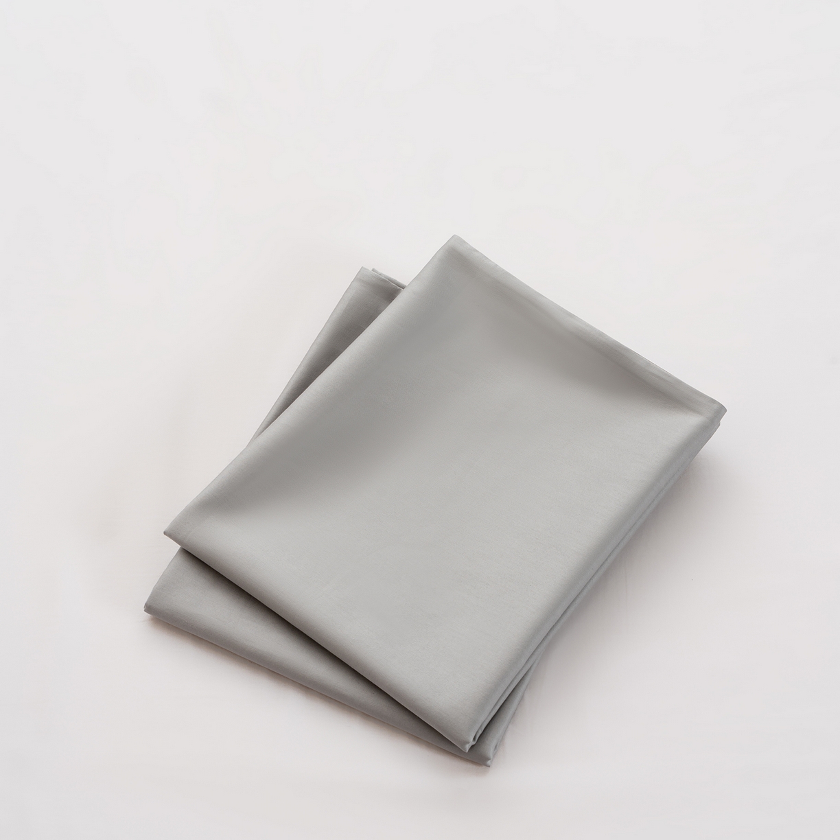 唯爱品 2026新款60s100%全棉纯色枕套2只装 淡灰色