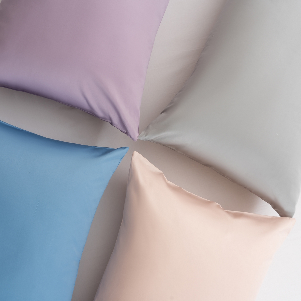 91家纺网 家纺一手货源 找家纺 唯爱品 2026新款60s100%全棉纯色枕套2只装 组合图