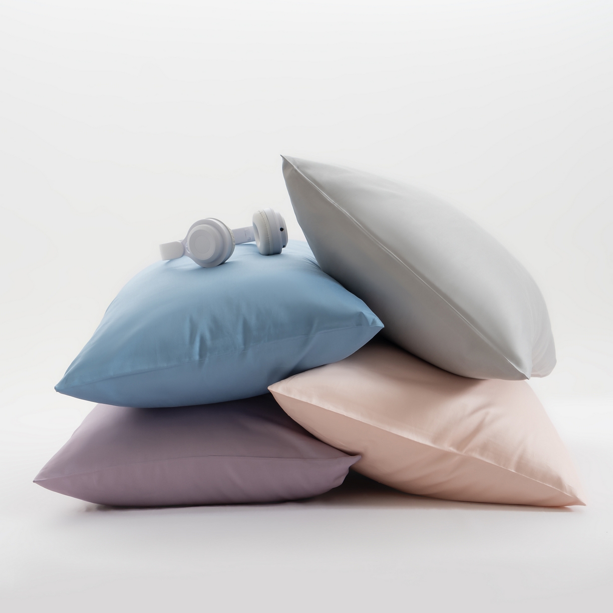 91家纺网 家纺一手货源 找家纺 唯爱品 2026新款60s100%全棉纯色枕套2只装 组合图