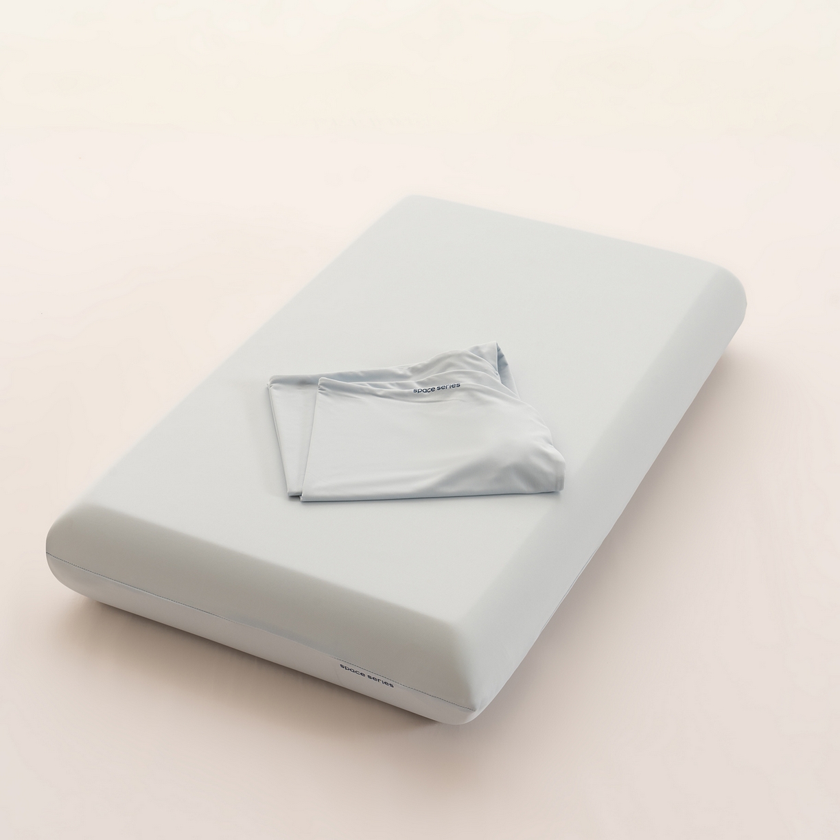 唯爱品 2026新款锦氨纯色凉感枕套2只装 灰蓝色