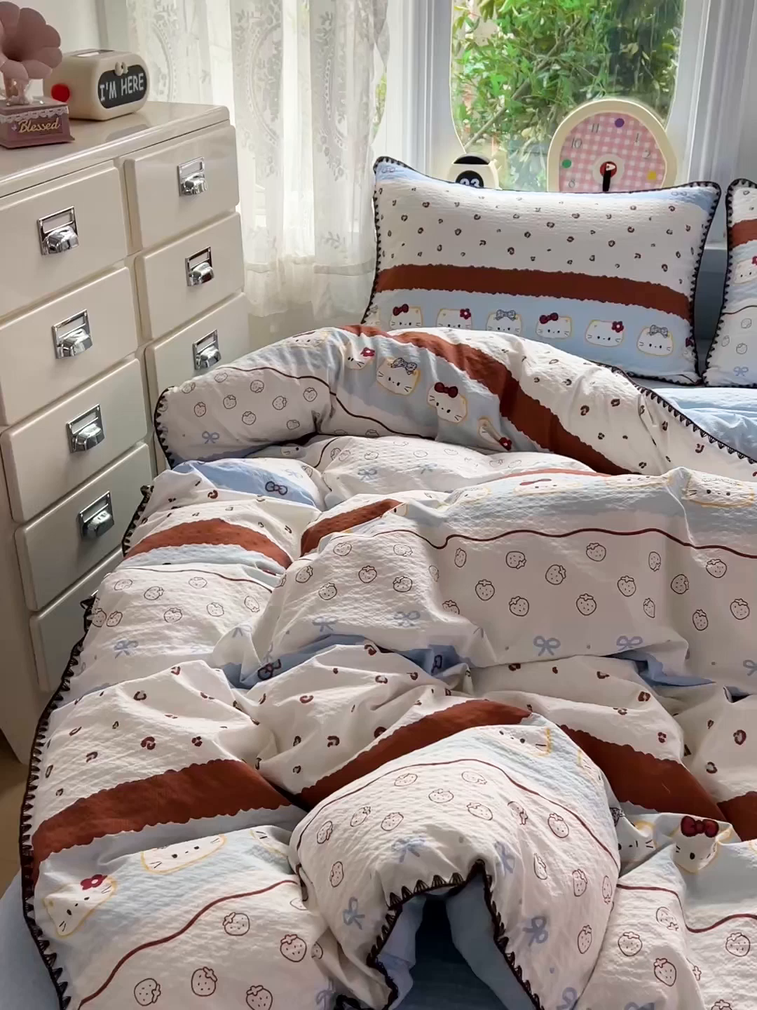 91家纺网 家纺一手货源 找家纺 （总）恒尚居 2026新款泡芙纱四件套贝壳绣边床盖套件单被套床单床笠