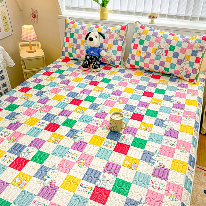 91家纺网 家纺一手货源 找家纺 梓之赫 2026新款史努比凉感丝乳胶凉席席子夏被夏凉被空调被 史努比彩虹格