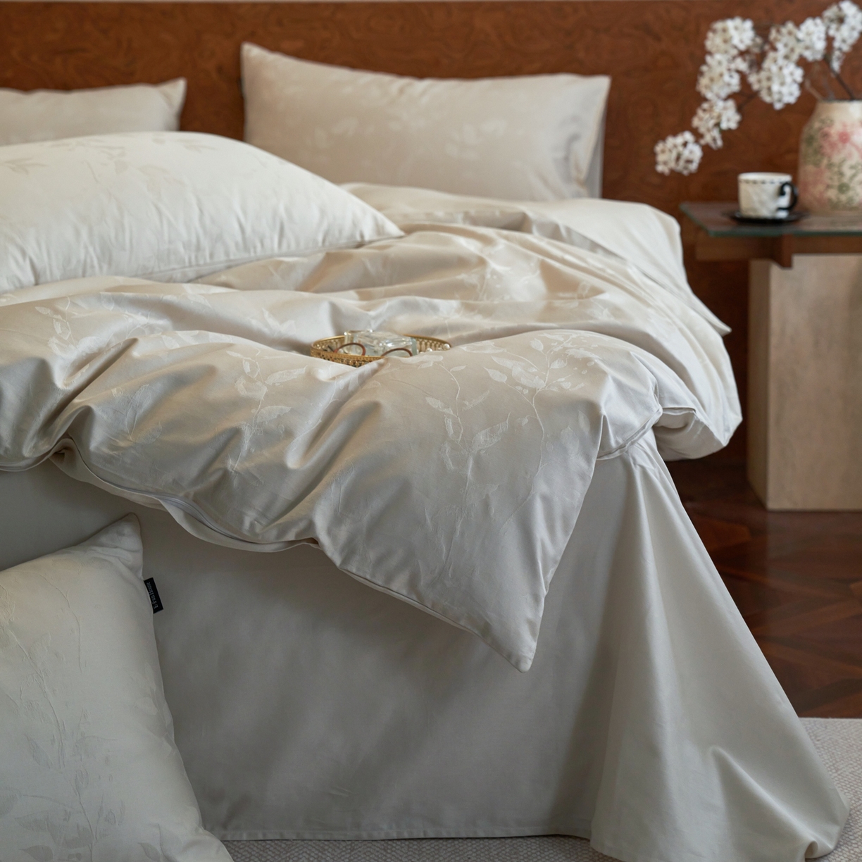 91家纺网 家纺一手货源 找家纺 （总）亿梵家居 2026新款100支长绒棉纯棉厚织大提花四件套