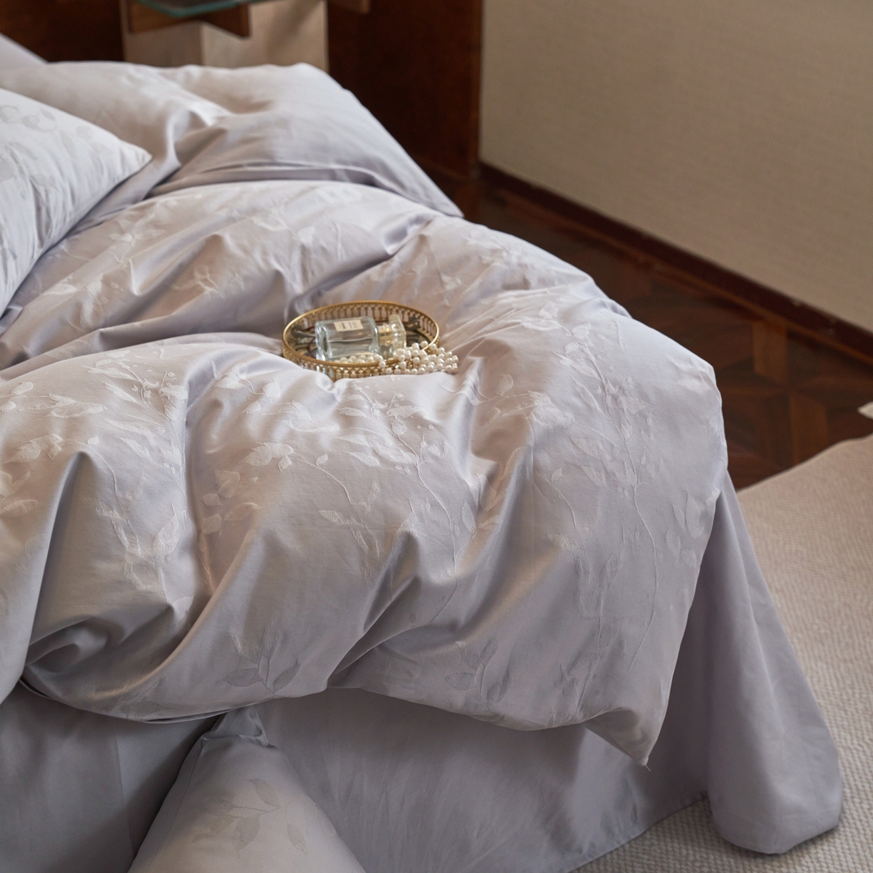 91家纺网 家纺一手货源 找家纺 （总）亿梵家居 2026新款100支长绒棉纯棉厚织大提花四件套