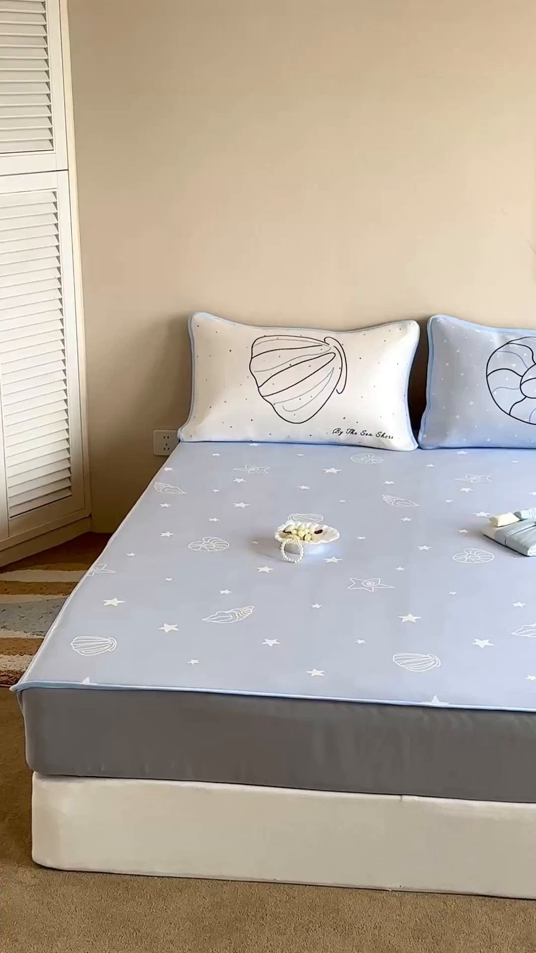 91家纺网 家纺一手货源 找家纺 （总）桃喜 2026新款数码印花冰纤维牛奶丝凉席