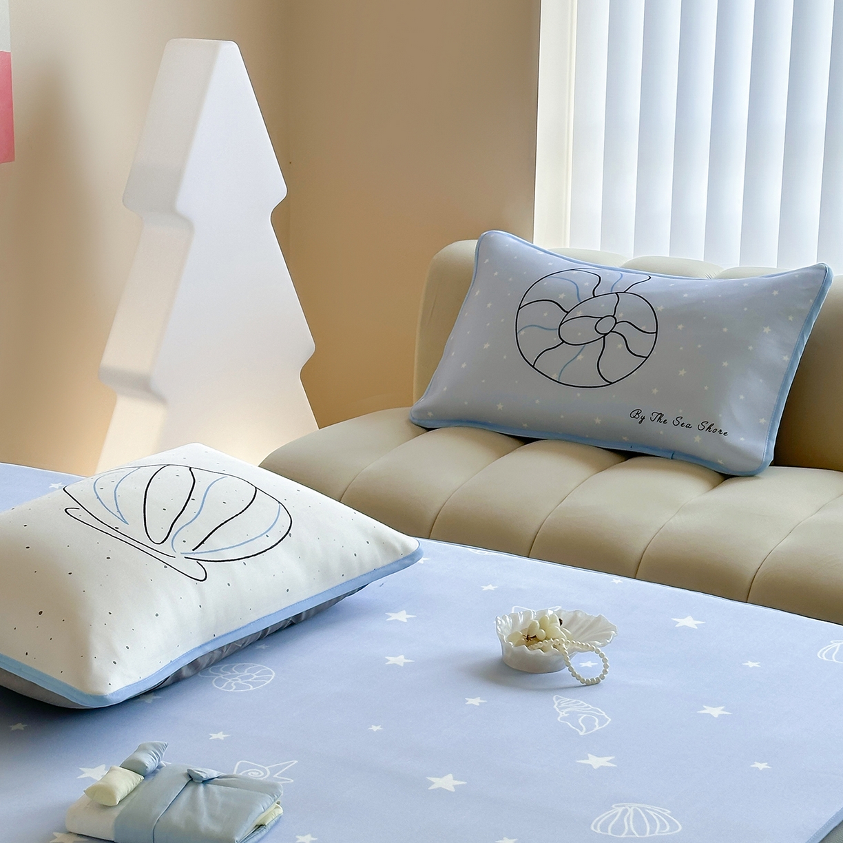 91家纺网 家纺一手货源 找家纺 （总）桃喜 2026新款数码印花冰纤维牛奶丝凉席