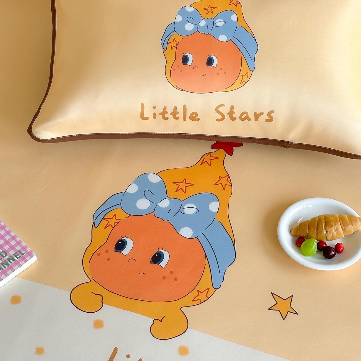 91家纺网 家纺一手货源 找家纺 桃喜 2026新款数码印花冰纤维牛奶丝凉席 星星日记