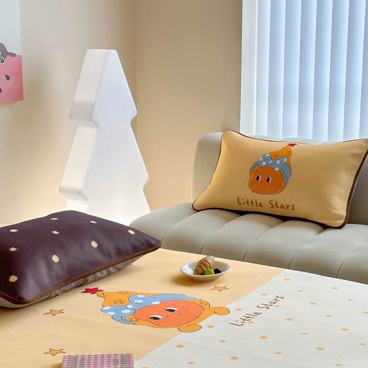 91家纺网 家纺一手货源 找家纺 桃喜 2026新款数码印花冰纤维牛奶丝凉席 星星日记