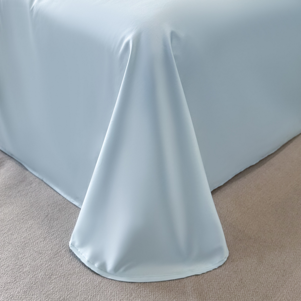 91家纺网 家纺一手货源 找家纺 卡初家居（原微来） 2026新款A类母婴级亲肤棉绣花四件套-锦上添花 锦上添花-天空蓝