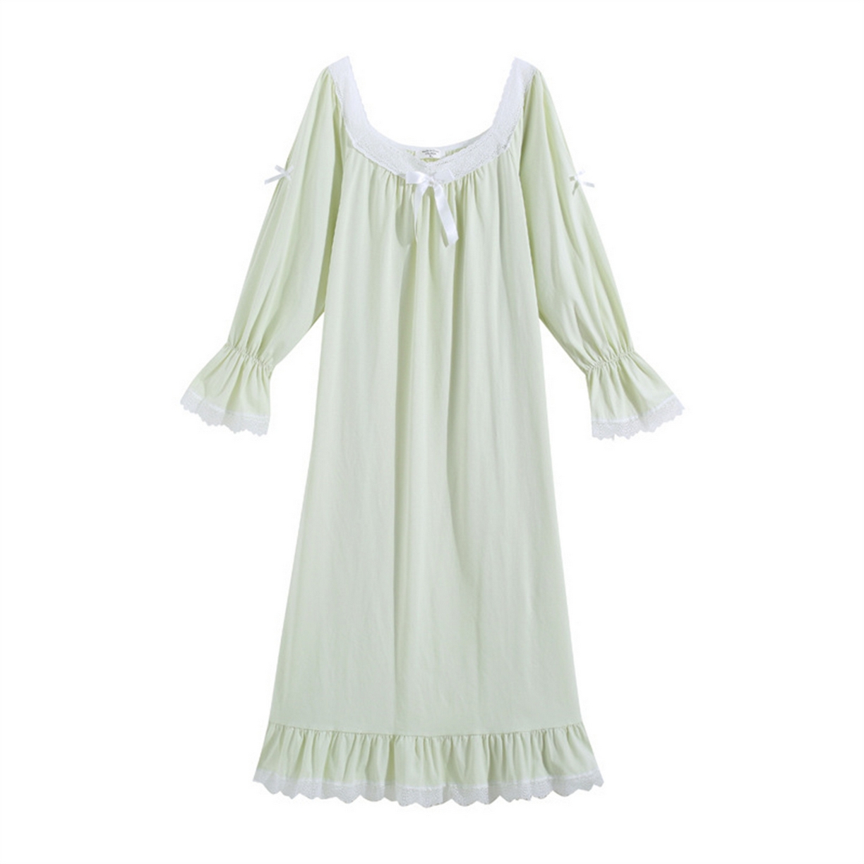 91家纺网 家纺一手货源 找家纺 （总）洛兰沙家居馆 2026新款睡裙春秋季新款长袖长裙批发跨境甜美宫廷公主法式少女宽松睡衣