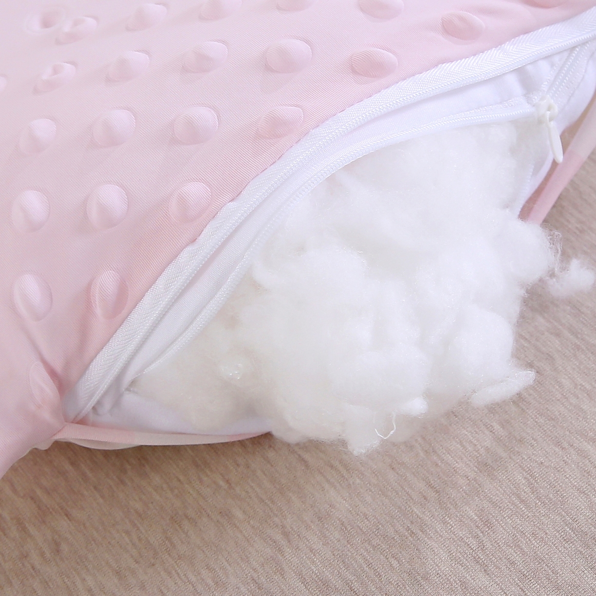 91家纺网 家纺一手货源 找家纺 珍贝家纺 2026新款A面凉感丝+B面豆豆绒枕头枕套+枕芯儿童枕学生枕枕头枕芯 凉感--小比熊