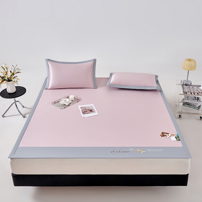 91家纺网 家纺一手货源 找家纺 （总）小牛席业 2026春夏新款双PE高凉感-薄荷清凉冰丝席席子凉席