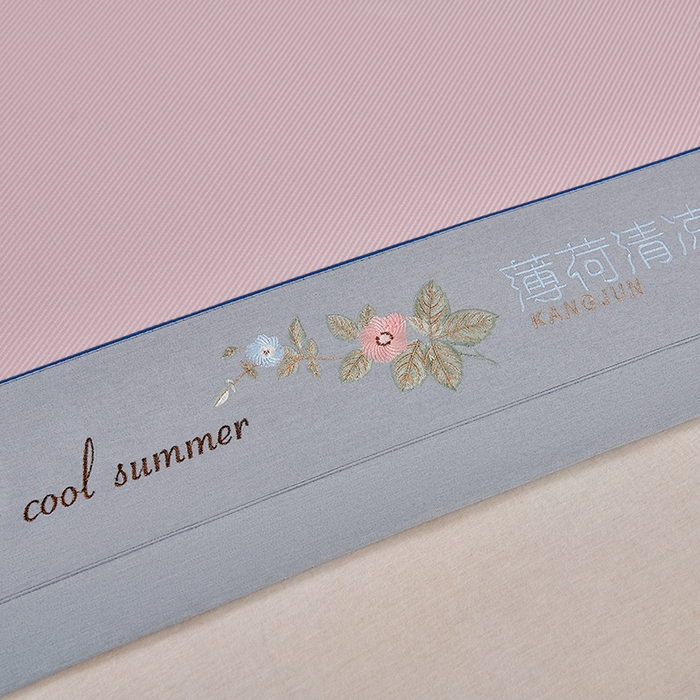 91家纺网 家纺一手货源 找家纺 小牛席业 2026春夏新款双PE高凉感-薄荷清凉冰丝席席子凉席 粉色