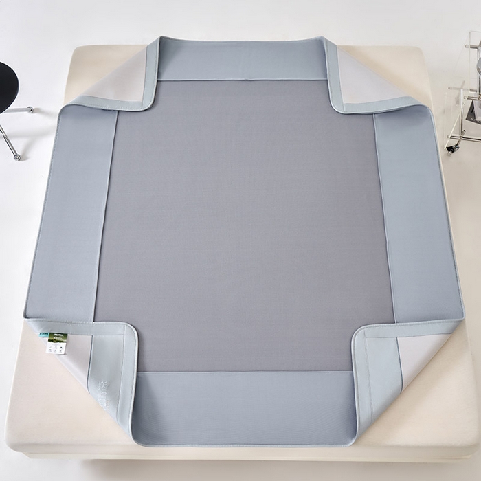 91家纺网 家纺一手货源 找家纺 小牛席业 2026春夏新款双PE高凉感-薄荷清凉冰丝席席子凉席-床笠款 香槟