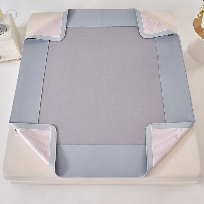 91家纺网 家纺一手货源 找家纺 （总）小牛席业 2026新款胖达凉感提花冰丝席席子凉席-床笠款