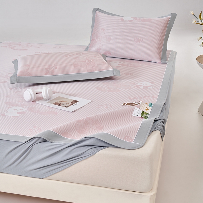 91家纺网 家纺一手货源 找家纺 新款艾草养生席古藤席凉席高档冰藤席冰丝席竹席空调席