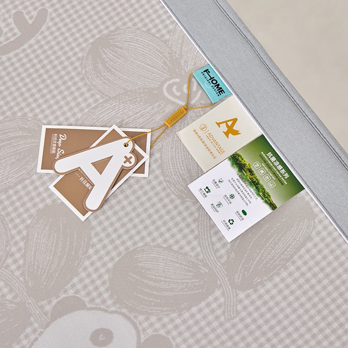 91家纺网 家纺一手货源 找家纺 小牛席业 2026新款胖达凉感提花冰丝席席子凉席-床笠款 香槟