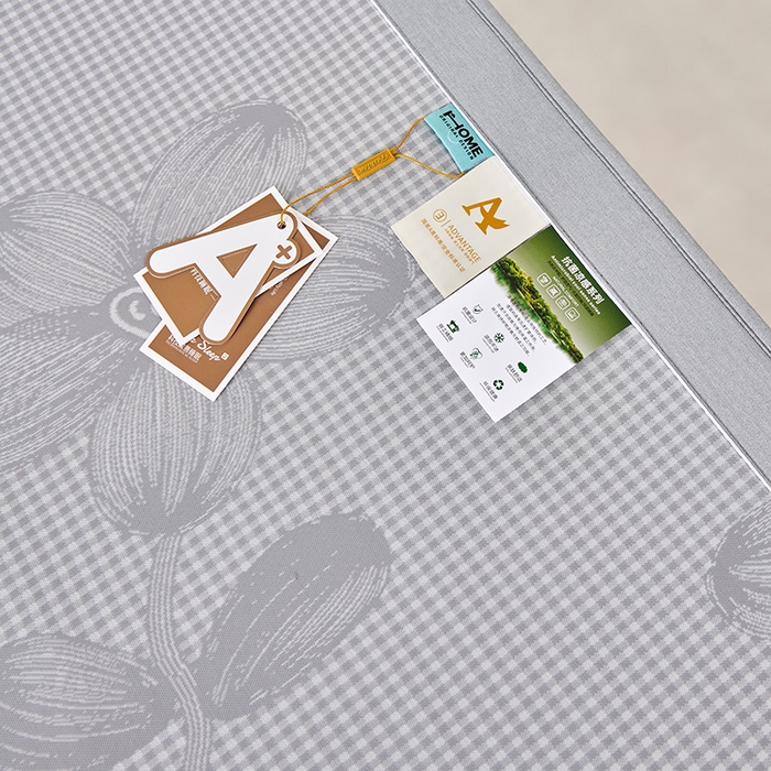 91家纺网 家纺一手货源 找家纺 小牛席业 2026新款胖达凉感提花冰丝席席子凉席-床笠款 灰色