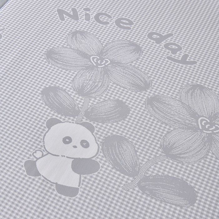 91家纺网 家纺一手货源 找家纺 小牛席业 2026新款胖达凉感提花冰丝席席子凉席-床笠款 灰色