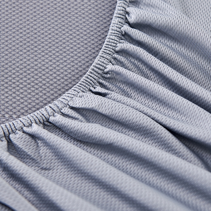 91家纺网 家纺一手货源 找家纺 小牛席业 2026新款胖达凉感提花冰丝席席子凉席-床笠款 蓝色