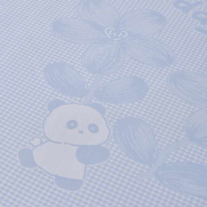 91家纺网 家纺一手货源 找家纺 小牛席业 2026新款胖达凉感提花冰丝席席子凉席-床笠款 蓝色