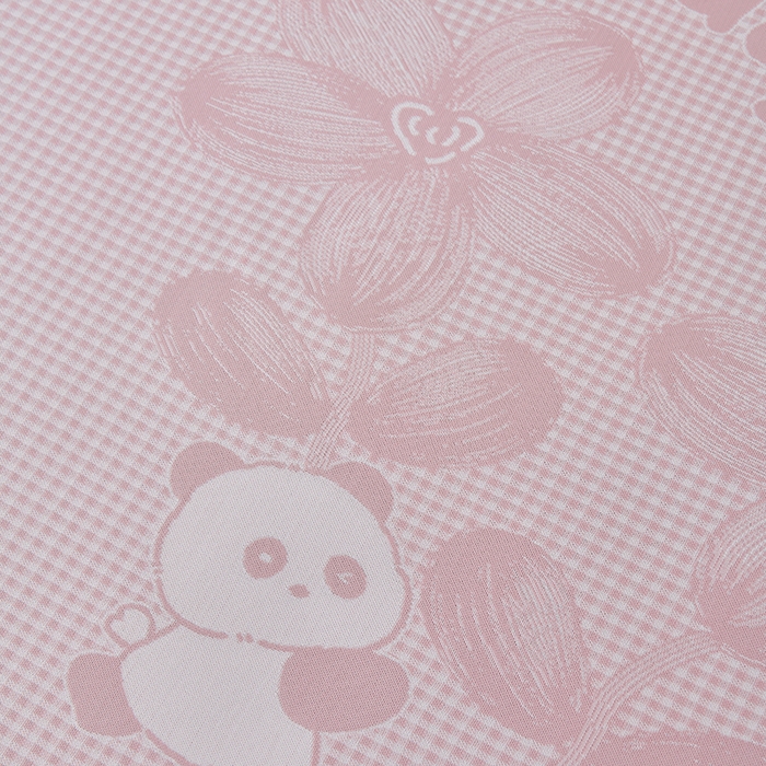 91家纺网 家纺一手货源 找家纺 小牛席业 2026新款胖达凉感提花冰丝席席子凉席 粉色