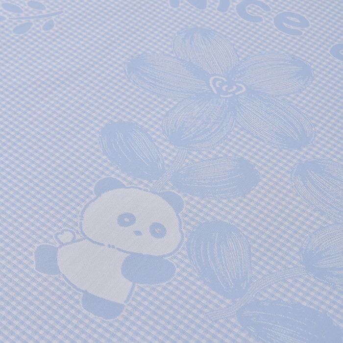 91家纺网 家纺一手货源 找家纺 小牛席业 2026新款胖达凉感提花冰丝席席子凉席 蓝色