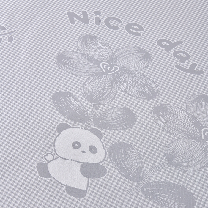 91家纺网 家纺一手货源 找家纺 小牛席业 2026新款胖达凉感提花冰丝席席子凉席 灰色