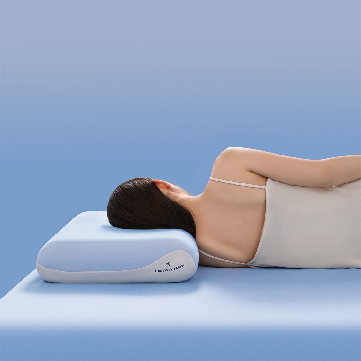 91家纺网 家纺一手货源 找家纺 （总）熙朵梦家纺 【某朵同款Pro深睡枕】2026新款零压力慢回弹护颈枕头 双拼记忆枕 枕芯【单芯-双芯-三芯】主图二