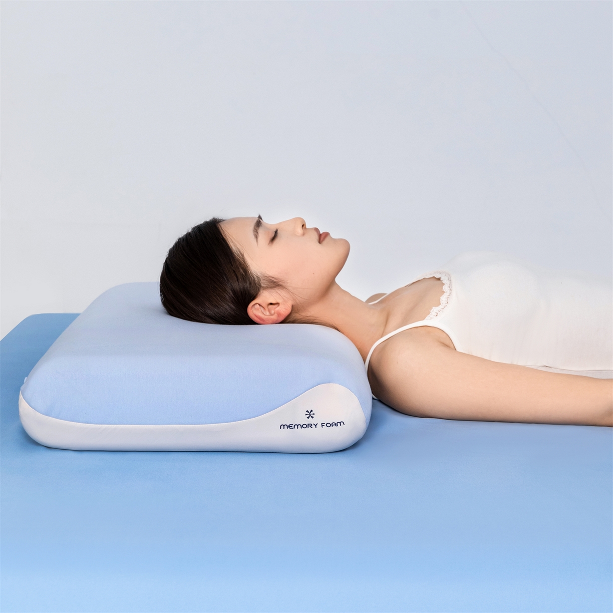 91家纺网 家纺一手货源 找家纺 （总）熙朵梦家纺 【某朵同款Pro深睡枕】2026新款零压力慢回弹护颈枕头 双拼记忆枕 枕芯【单芯-双芯-三芯】主图二